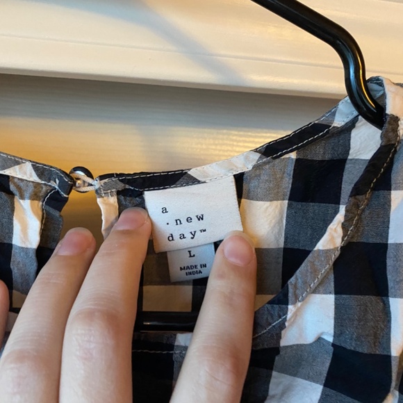 A New Day Black and White Gingham Dress - Picture 2 of 4